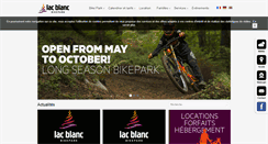 Desktop Screenshot of lacblanc-bikepark.com