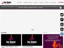 Tablet Screenshot of lacblanc-bikepark.com